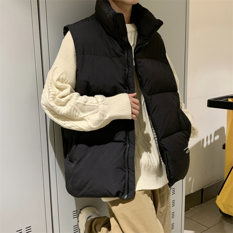 Streetwear Brand Hong Kong - Loose Men's Cotton Vest Autumn Winter