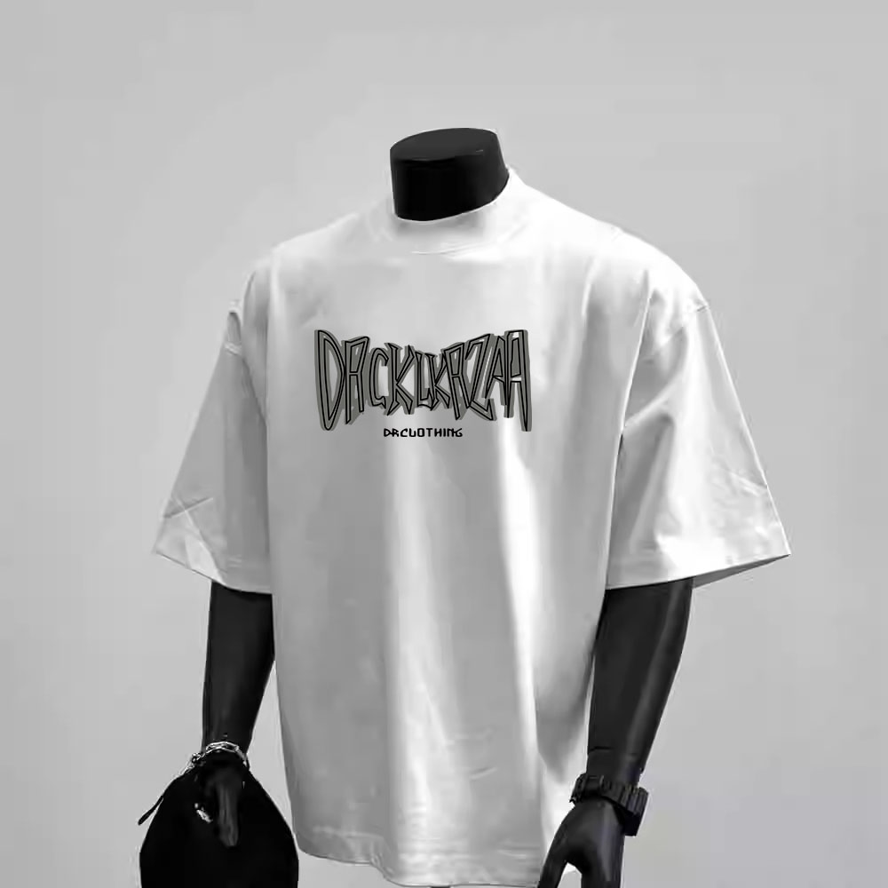 Streetwear Brand Hong Kong - Summer Cotton Short Sleeve T-Shirt Men's