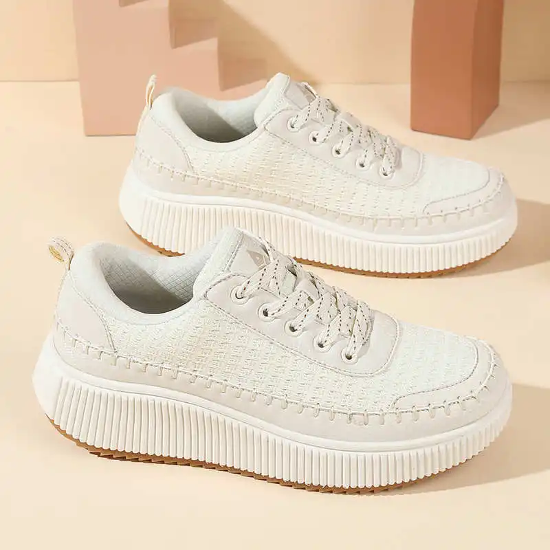 Brown Shoes Woman Flats Autumn - Streetwear Gym Brand 评论和价格