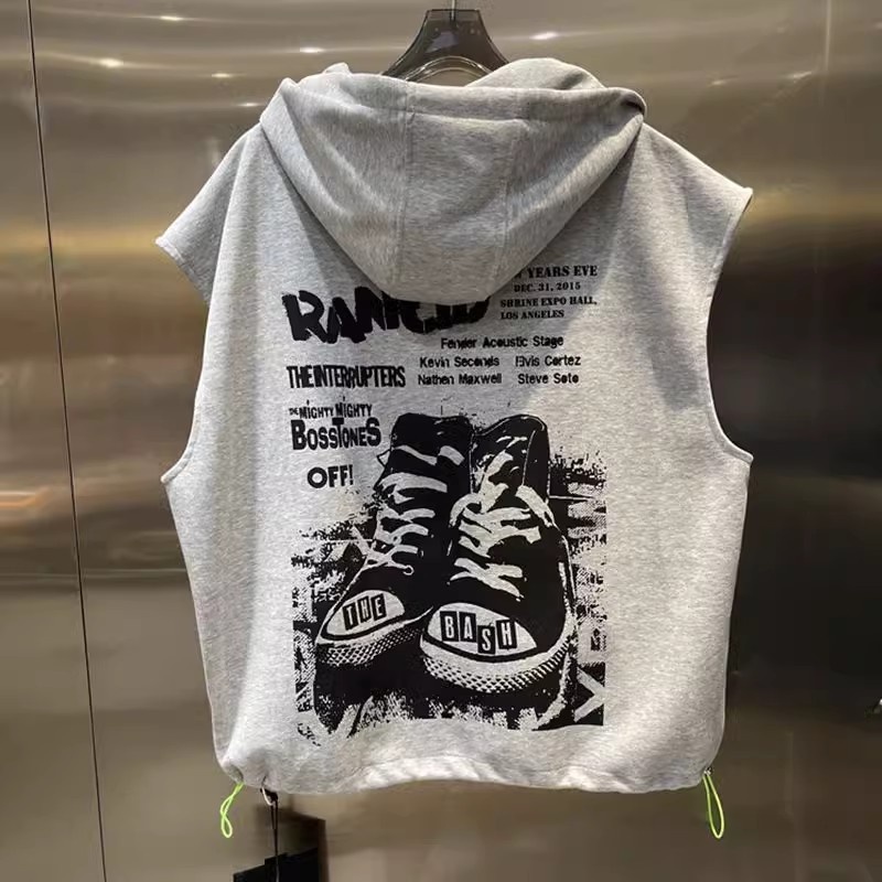 Large Size Zipper Hoodie Vest  - Streetwear Brand Hong Kong 评论和价格