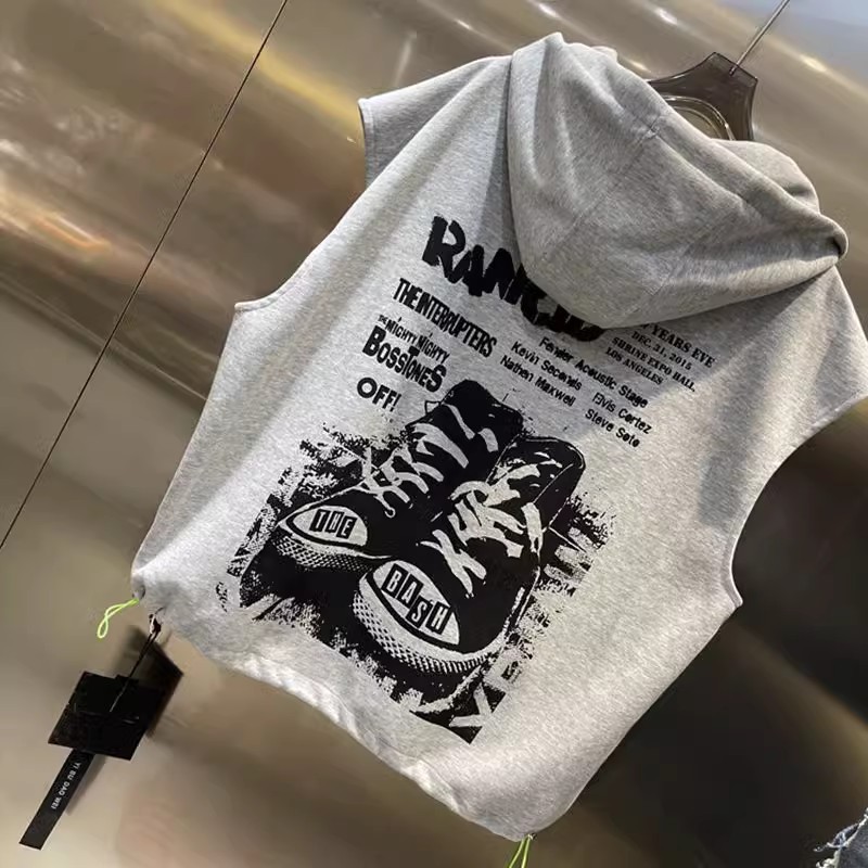 Large Size Zipper Hoodie Vest  - Streetwear Brand Hong Kong 评论和价格
