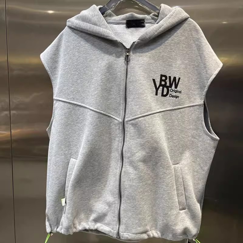 Large Size Zipper Hoodie Vest  - Streetwear Brand Hong Kong 评论和价格