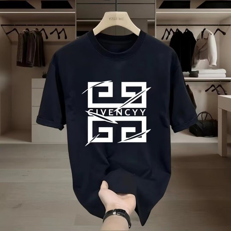 2026Men's  Brand Logo Print T- - Streetwear Brand Logo Design 评论和价格