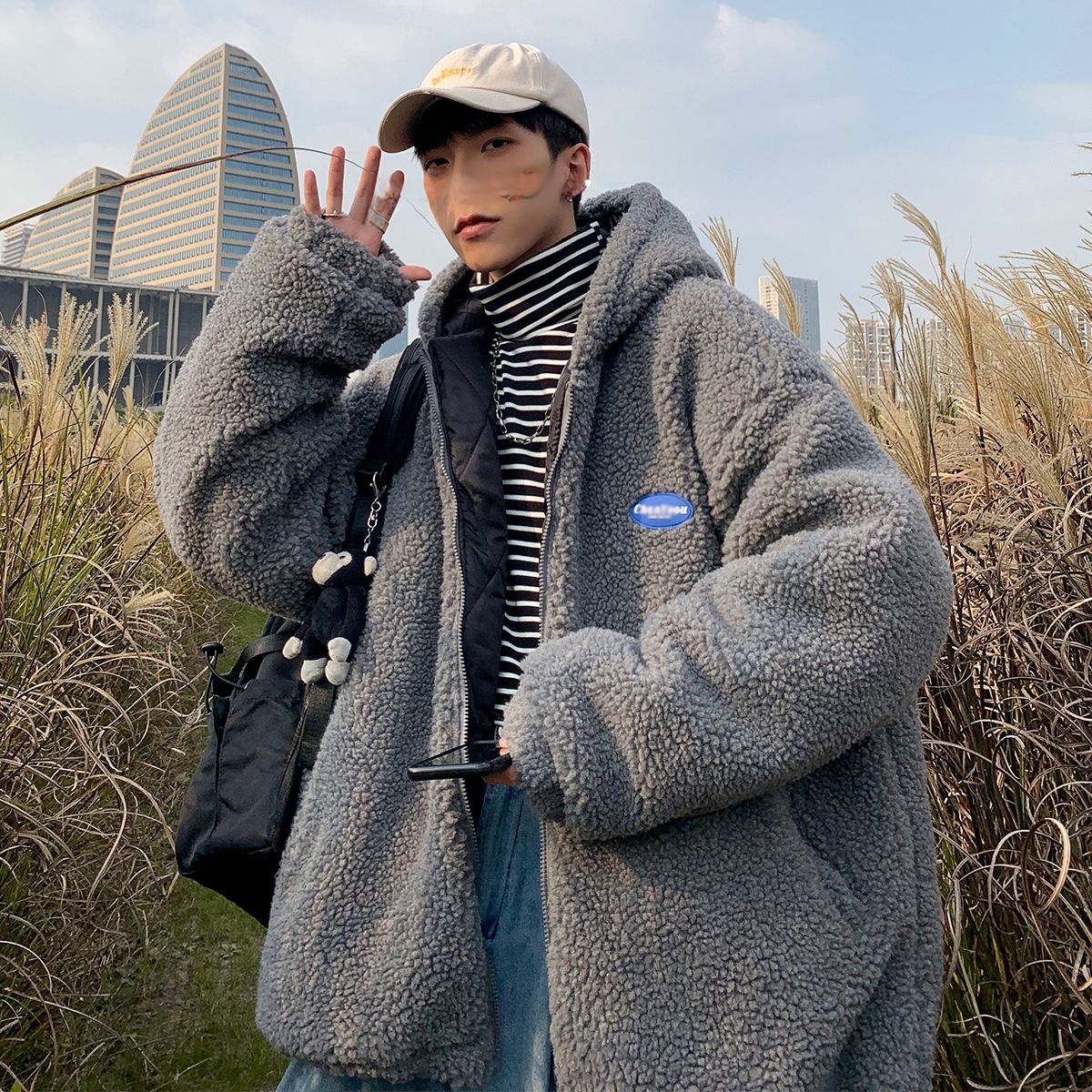Spring Autumn Lamb Fur Jaet Me - Streetwear Brand Hong Kong 评论和价格