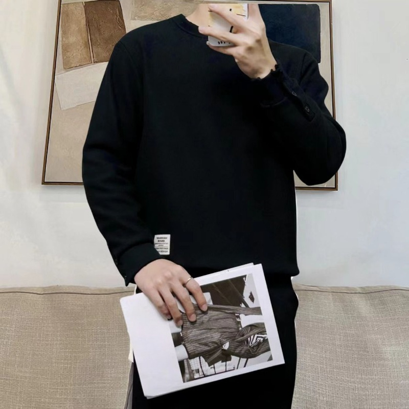 Solid Crewneck Spring Autumn M - Streetwear Brand Logo Design 评论和价格